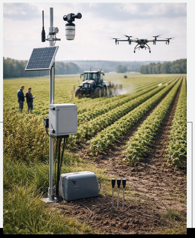 Разработка IoT мониторинга полей в Тулуне от 9172 р. | АвикейТлн